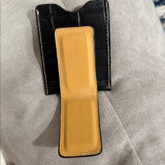 Black Leather Card & cash Holder - Picture 2 of 6